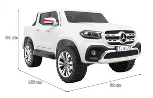 Sähköauto Mercedes Benz X-Class MP4, valkoinen hinta ja tiedot | Lasten sähköautot | hobbyhall.fi