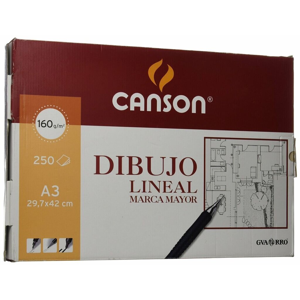 Piirustuspaperi Canson Basik White A3 160 g 250 arkkia hinta ja tiedot | Vihkot, muistikirjat ja paperit | hobbyhall.fi