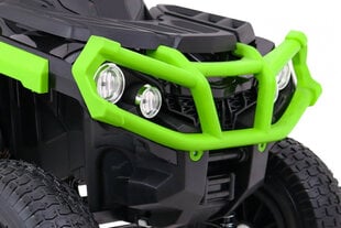 Quad ATV puhallettavilla renkailla, musta - vihreä hinta ja tiedot | Lasten sähköautot | hobbyhall.fi