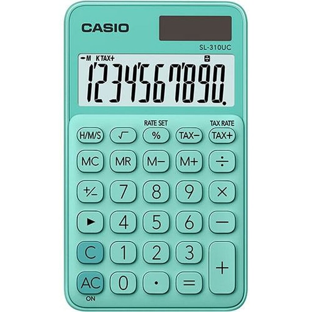 Laskin Casio SL-310UC, vihreä, 10 kpl hinta ja tiedot | Toimistotarvikkeet | hobbyhall.fi