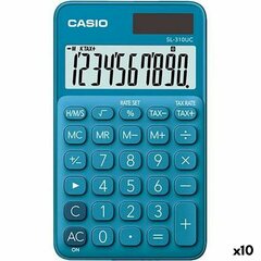 Laskin Casio SL-310UC, sininen, 10 kpl hinta ja tiedot | Toimistotarvikkeet | hobbyhall.fi