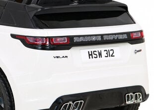 Range Rover Velar yksipaikkainen sähköauto, valkoinen hinta ja tiedot | Lasten sähköautot | hobbyhall.fi
