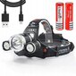 Ajovalo 3xLED T6 CREE hinta ja tiedot | Retkilamput | hobbyhall.fi