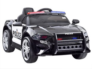 Poliisi Ford Mustang sähköauto, musta hinta ja tiedot | Lasten sähköautot | hobbyhall.fi