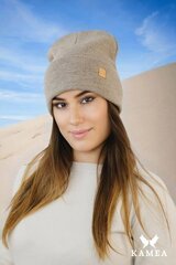 Kamea naisten hattu Sally*13, tumma beige 5903246778090 hinta ja tiedot | Naisten päähineet | hobbyhall.fi