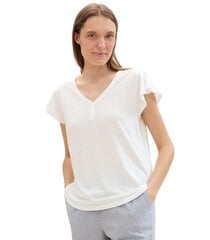 Tom Tailor naisten t-paita 1041577*10315, valkoinen 4067672688284 hinta ja tiedot | Naisten T-paidat | hobbyhall.fi