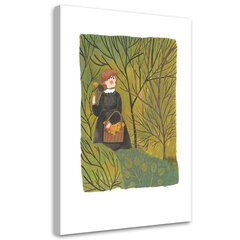 Maalaus kankaalle, Girl In The Woods - Emartworks hinta ja tiedot | Taulut | hobbyhall.fi