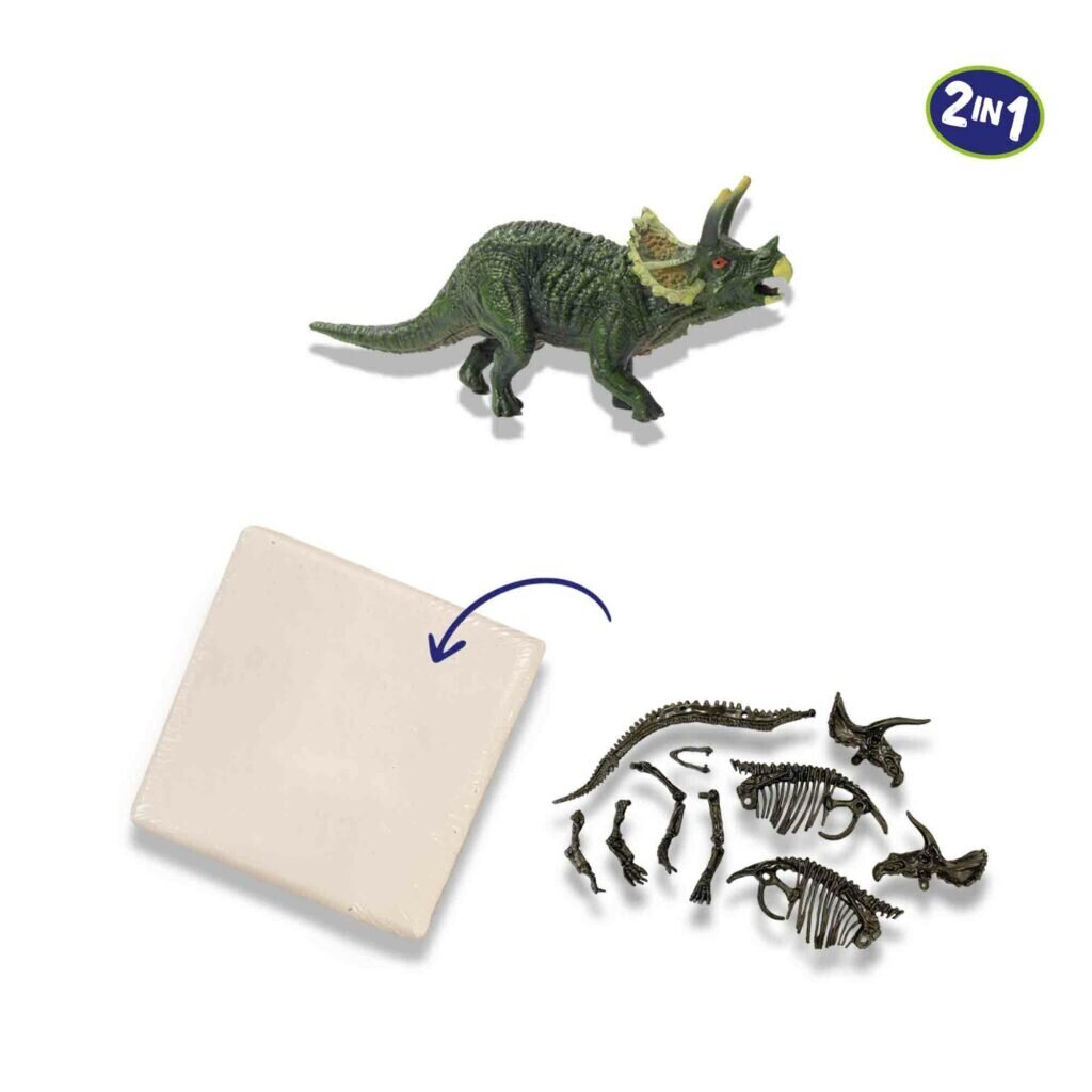 SES Dinosaur fossiili 2in1 Triceratops 25093 50935 hinta ja tiedot | Poikien lelut | hobbyhall.fi