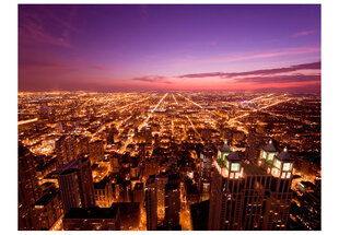 Valokuvatapetti - Chicago yöllä 300x231 cm hinta ja tiedot | Valokuvatapetit | hobbyhall.fi