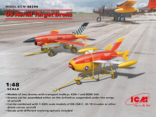 Liimattava malli ICM 48399 US Aerial Target Drones 1/48 hinta ja tiedot | Koottavat pienoismallit | hobbyhall.fi