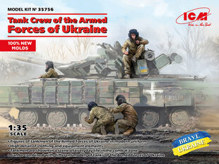 Liimattava malli ICM 35756 Tank Crew of the Armed Forces of Ukraine 1/35 hinta ja tiedot | Koottavat pienoismallit | hobbyhall.fi