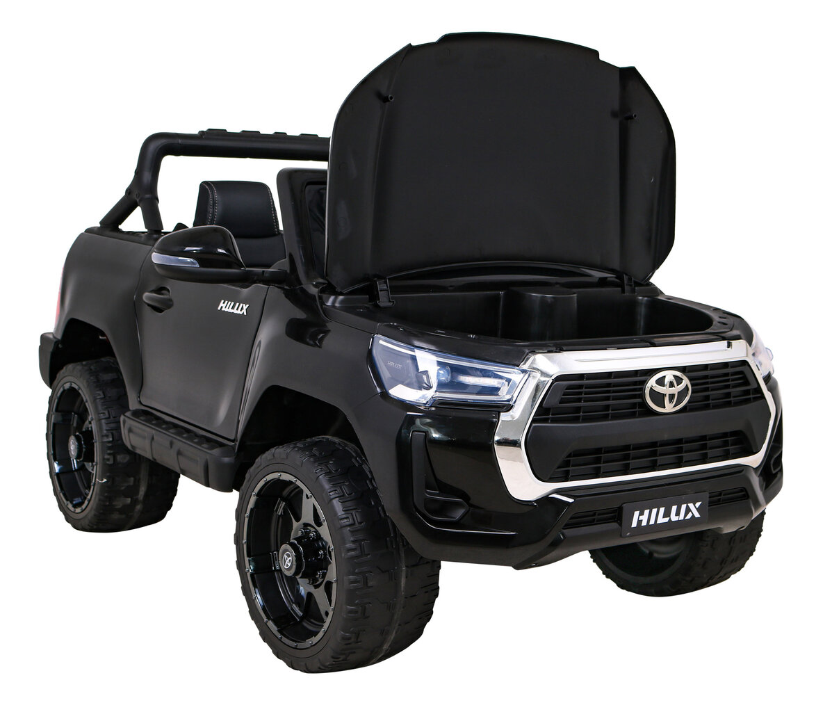 Toyota Hilux sähköauto lapsille, musta hinta ja tiedot | Lasten sähköautot | hobbyhall.fi