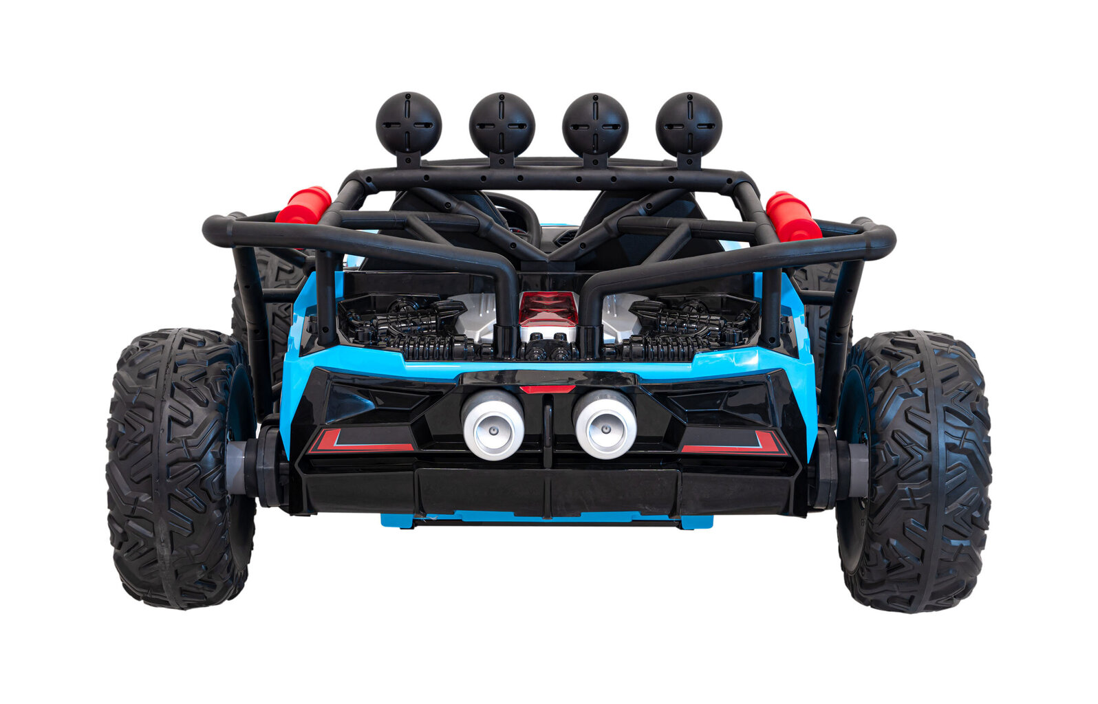 Kaksoissähköinen lastenvaunu Auto Buggy Racing 5, 24V, sininen hinta ja tiedot | Lasten sähköautot | hobbyhall.fi