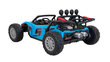 Kaksoissähköinen lastenvaunu Auto Buggy Racing 5, 24V, sininen hinta ja tiedot | Lasten sähköautot | hobbyhall.fi