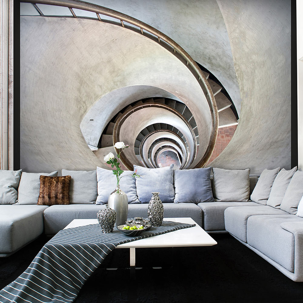 Valokuvatapetti - White spiral stairs 400x309 cm hinta ja tiedot | Valokuvatapetit | hobbyhall.fi