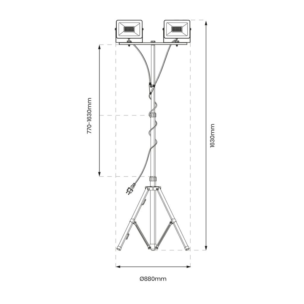 Led-valonheitin, 230 v hinta ja tiedot | Käsityökalut | hobbyhall.fi