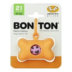 United Pets Bon Ton Nano Classic koirankakkapussin annostelija, 6 x 3 x 4 cm, oranssi hinta ja tiedot | Eläinten hoitotuotteet | hobbyhall.fi