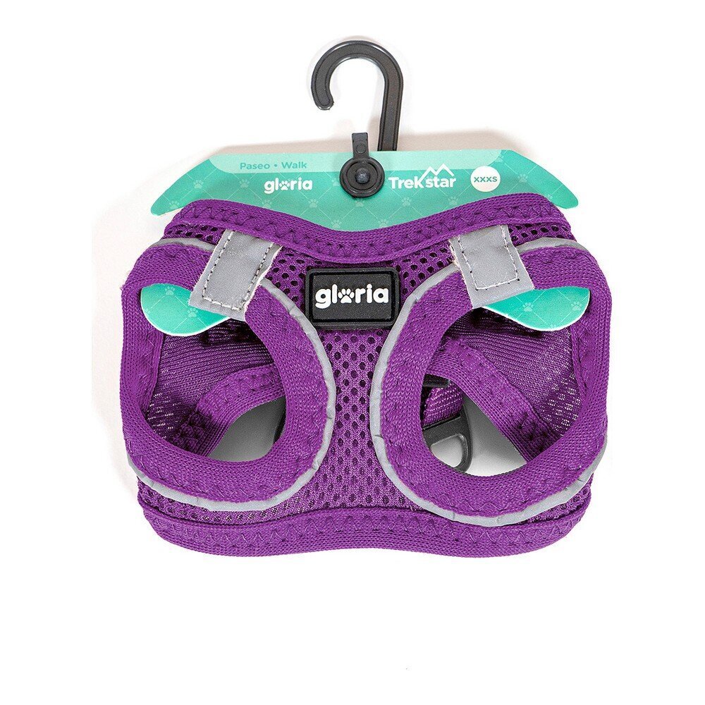 Gloria Air Mesh Trek Star -valjaat koirille, violetti hinta ja tiedot | Koiran valjaat ja kaulapannat | hobbyhall.fi