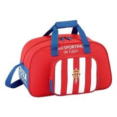 Urheilulaukku Real Sporting de Gijón, 23 l, valkoinen/punainen hinta ja tiedot | Urheilukassit ja reput | hobbyhall.fi