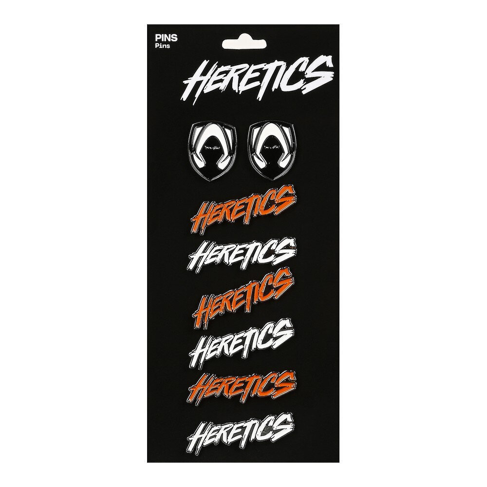 Badge Pin Team Heretics Metal (8 kpl) hinta ja tiedot | Jalkapallovaatteet ja -varusteet | hobbyhall.fi