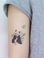 Väliaikainen tatuointi, panda, Electronics LV-300085, musta hinta ja tiedot | Meikkisiveltimet ja meikkisienet | hobbyhall.fi