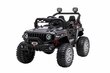 Kaksipaikkainen lasten sähköauto Jeep Off Road 4x4, musta hinta ja tiedot | Lasten sähköautot | hobbyhall.fi