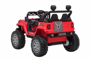 Kaksipaikkainen lasten sähköauto Jeep Off Road 4x4, punainen hinta ja tiedot | Lasten sähköautot | hobbyhall.fi
