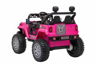 Kaksipaikkainen lasten sähköauto Jeep Off Road 4x4, pinkki hinta ja tiedot | Lasten sähköautot | hobbyhall.fi