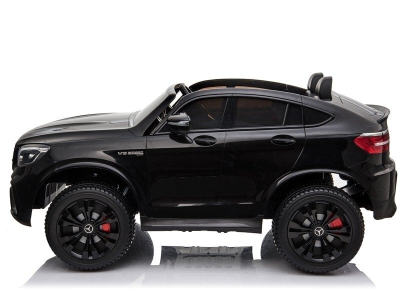 Kaksipaikkainen lasten sähköauto Mercedes GLC 63S QLS 4x4, musta hinta ja tiedot | Lasten sähköautot | hobbyhall.fi