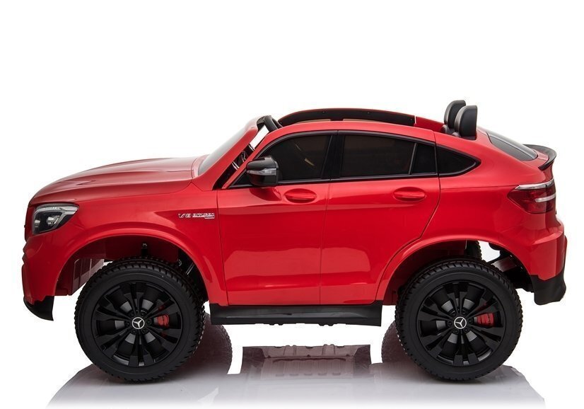 Kaksipaikkainen lasten sähköauto Mercedes GLC 63S QLS 4x4. punainen hinta ja tiedot | Lasten sähköautot | hobbyhall.fi