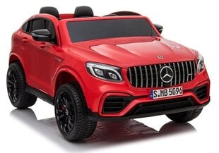 Kaksipaikkainen lasten sähköauto Mercedes GLC 63S QLS 4x4. punainen hinta ja tiedot | Lasten sähköautot | hobbyhall.fi