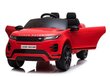 Kaksipaikkainen lasten sähköauto Range Rover Evoque, punainen hinta ja tiedot | Lasten sähköautot | hobbyhall.fi