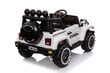 Tupla lasten sähköauto Super Toys Mega Jeep Fulltime 7588, valkoinen hinta ja tiedot | Lasten sähköautot | hobbyhall.fi