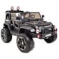 Super Toys Mega Jeep Perfect HP-002B kaksipaikkainen lasten sähköauto, musta hinta ja tiedot | Lasten sähköautot | hobbyhall.fi