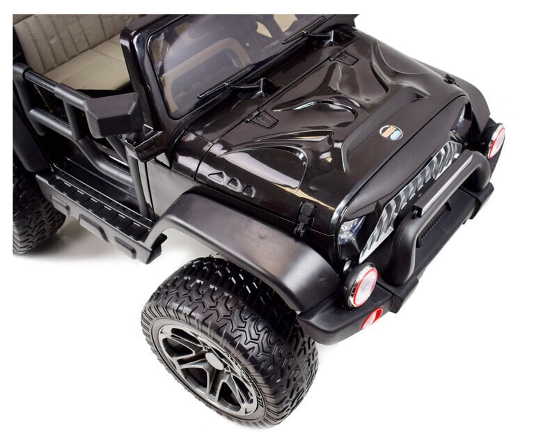 Super Toys Mega Jeep Perfect HP-002B kaksipaikkainen lasten sähköauto, musta hinta ja tiedot | Lasten sähköautot | hobbyhall.fi