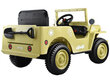 Sotilassähköauto Willys + kaukosäädin - beige hinta ja tiedot | Lasten sähköautot | hobbyhall.fi