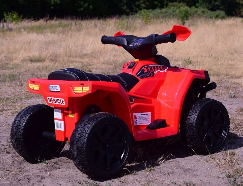 Super Toys Quad Great N116 akkukäyttöinen lasten mönkijä, punainen hinta ja tiedot | Lasten sähköautot | hobbyhall.fi