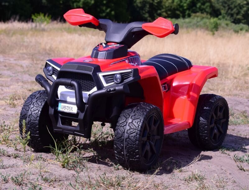 Super Toys Quad Great N116 akkukäyttöinen lasten mönkijä, punainen hinta ja tiedot | Lasten sähköautot | hobbyhall.fi