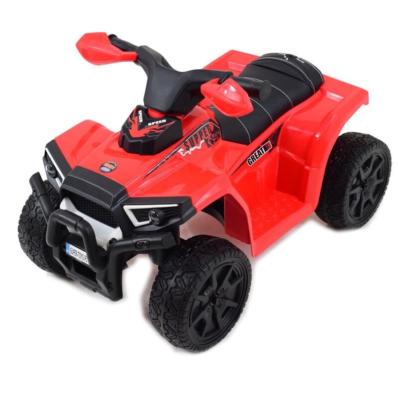 Super Toys Quad Great N116 akkukäyttöinen lasten mönkijä, punainen hinta ja tiedot | Lasten sähköautot | hobbyhall.fi