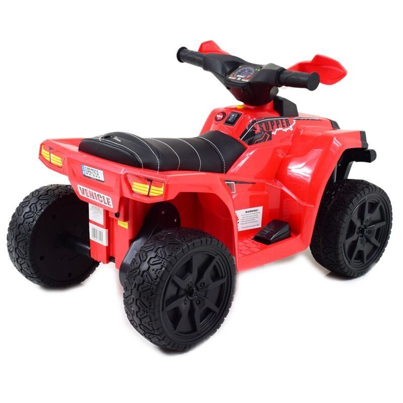 Super Toys Quad Great N116 akkukäyttöinen lasten mönkijä, punainen hinta ja tiedot | Lasten sähköautot | hobbyhall.fi