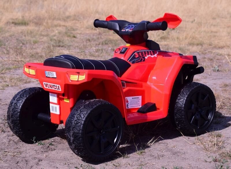 Super Toys Quad Great N116 akkukäyttöinen lasten mönkijä, punainen hinta ja tiedot | Lasten sähköautot | hobbyhall.fi