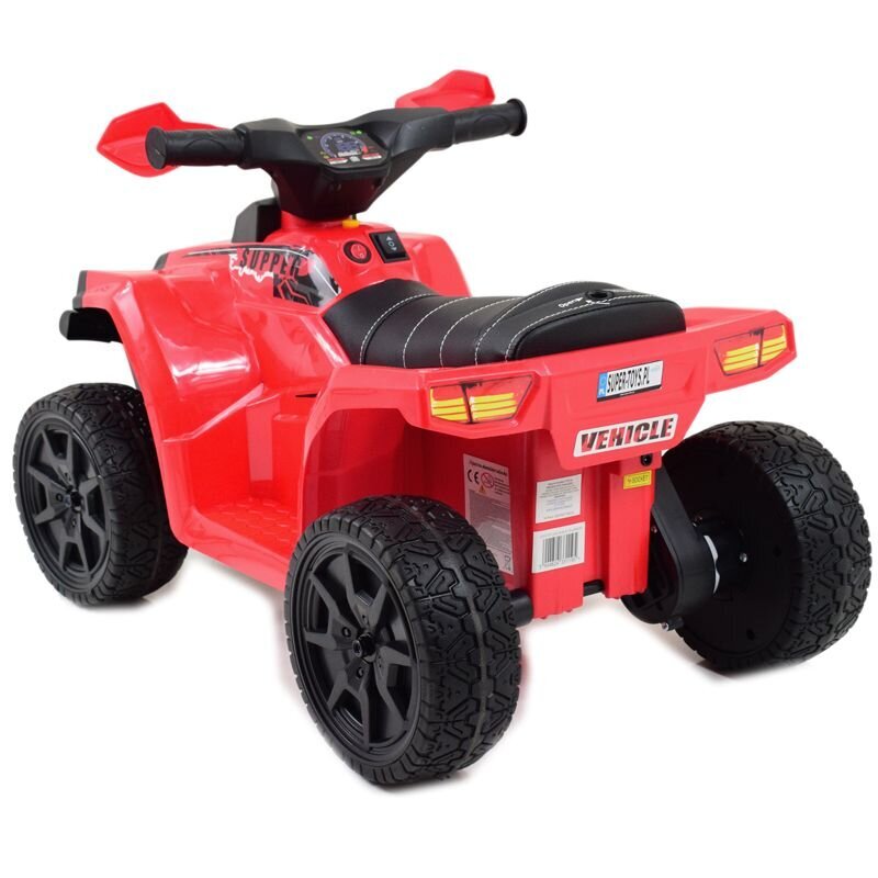 Super Toys Quad Great N116 akkukäyttöinen lasten mönkijä, punainen hinta ja tiedot | Lasten sähköautot | hobbyhall.fi