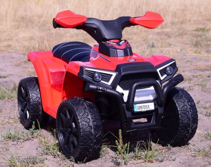 Super Toys Quad Great N116 akkukäyttöinen lasten mönkijä, punainen hinta ja tiedot | Lasten sähköautot | hobbyhall.fi