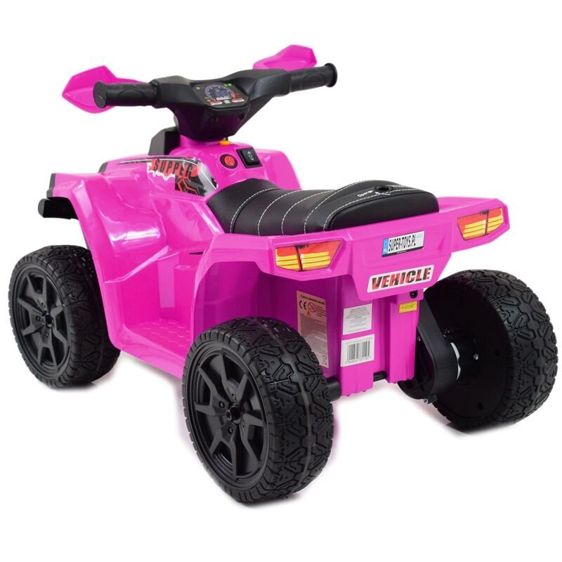 Super Toys Quad Great N116 akkukäyttöinen lasten mönkijä, vaaleanpunainen hinta ja tiedot | Lasten sähköautot | hobbyhall.fi