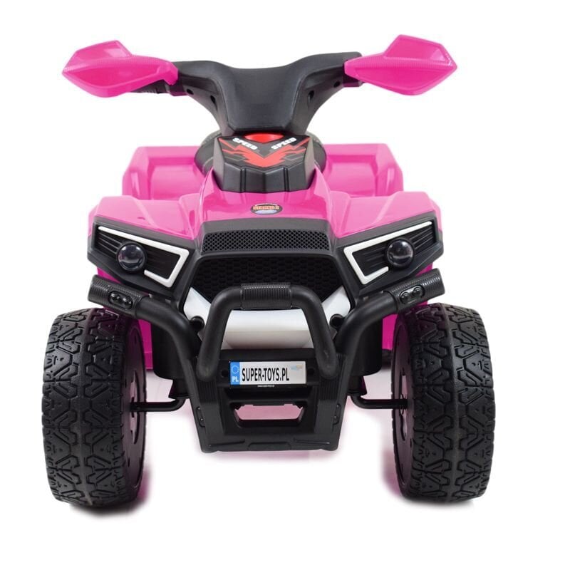 Super Toys Quad Great N116 akkukäyttöinen lasten mönkijä, vaaleanpunainen hinta ja tiedot | Lasten sähköautot | hobbyhall.fi