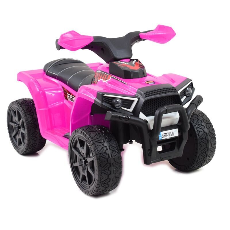 Super Toys Quad Great N116 akkukäyttöinen lasten mönkijä, vaaleanpunainen hinta ja tiedot | Lasten sähköautot | hobbyhall.fi