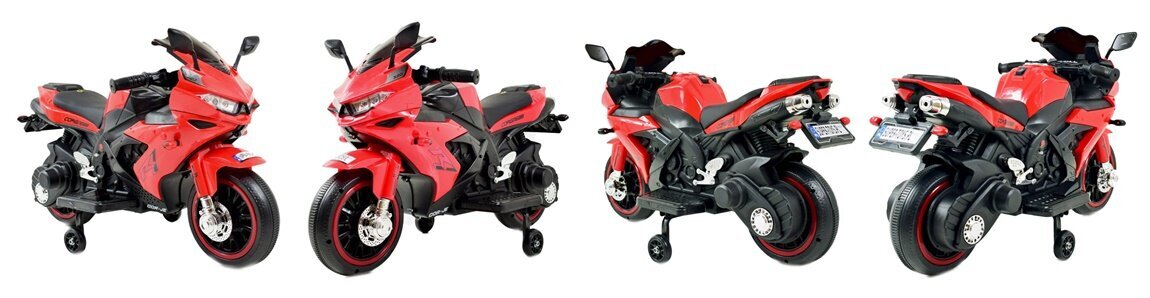 Lasten akkumoottoripyörä Super Toys KR320, punainen hinta ja tiedot | Lasten sähköautot | hobbyhall.fi