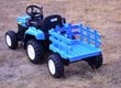 Lasten akkutraktori perävaunulla Super Toys New Holland A009-B, sininen hinta ja tiedot | Lasten sähköautot | hobbyhall.fi