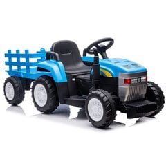 Lasten akkutraktori perävaunulla Super Toys New Holland A009-B, sininen hinta ja tiedot | Lasten sähköautot | hobbyhall.fi