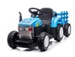 Lasten akkutraktori perävaunulla Super Toys New Holland A009-B, sininen hinta ja tiedot | Lasten sähköautot | hobbyhall.fi